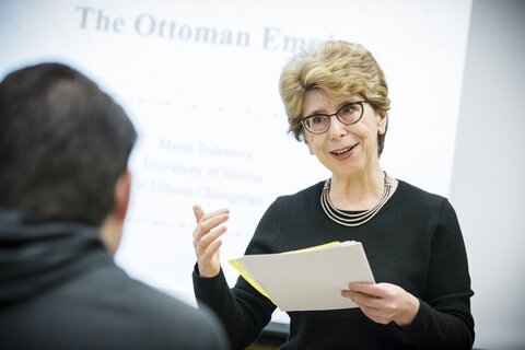 person giving lecture of ottoman empire